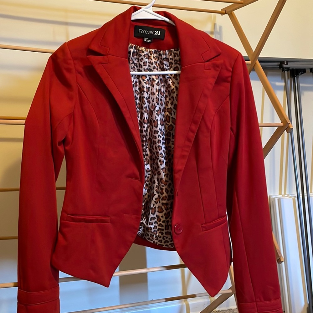 Size small Forever 21 with leopard lining